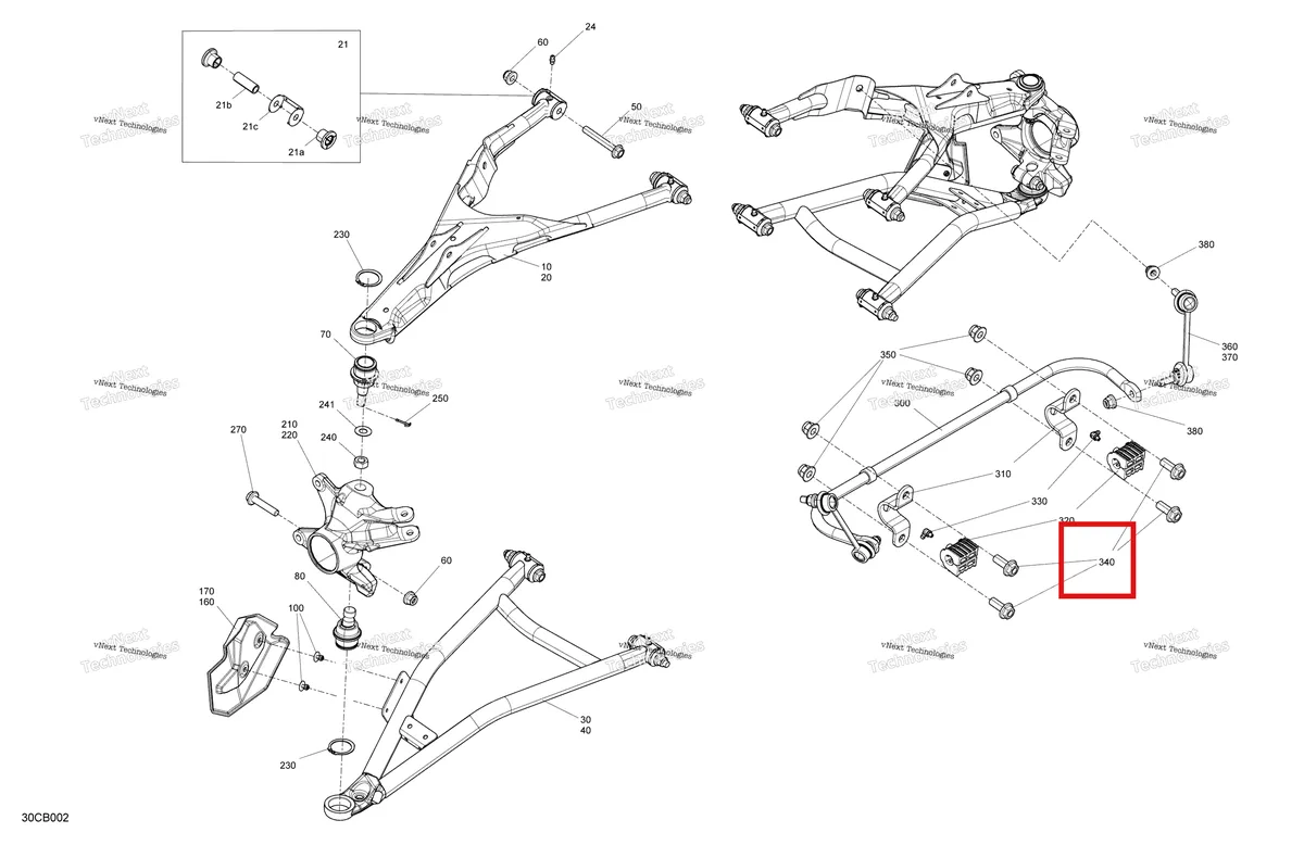 Деталь 706204178 на схеме узла Suspension - Front Components