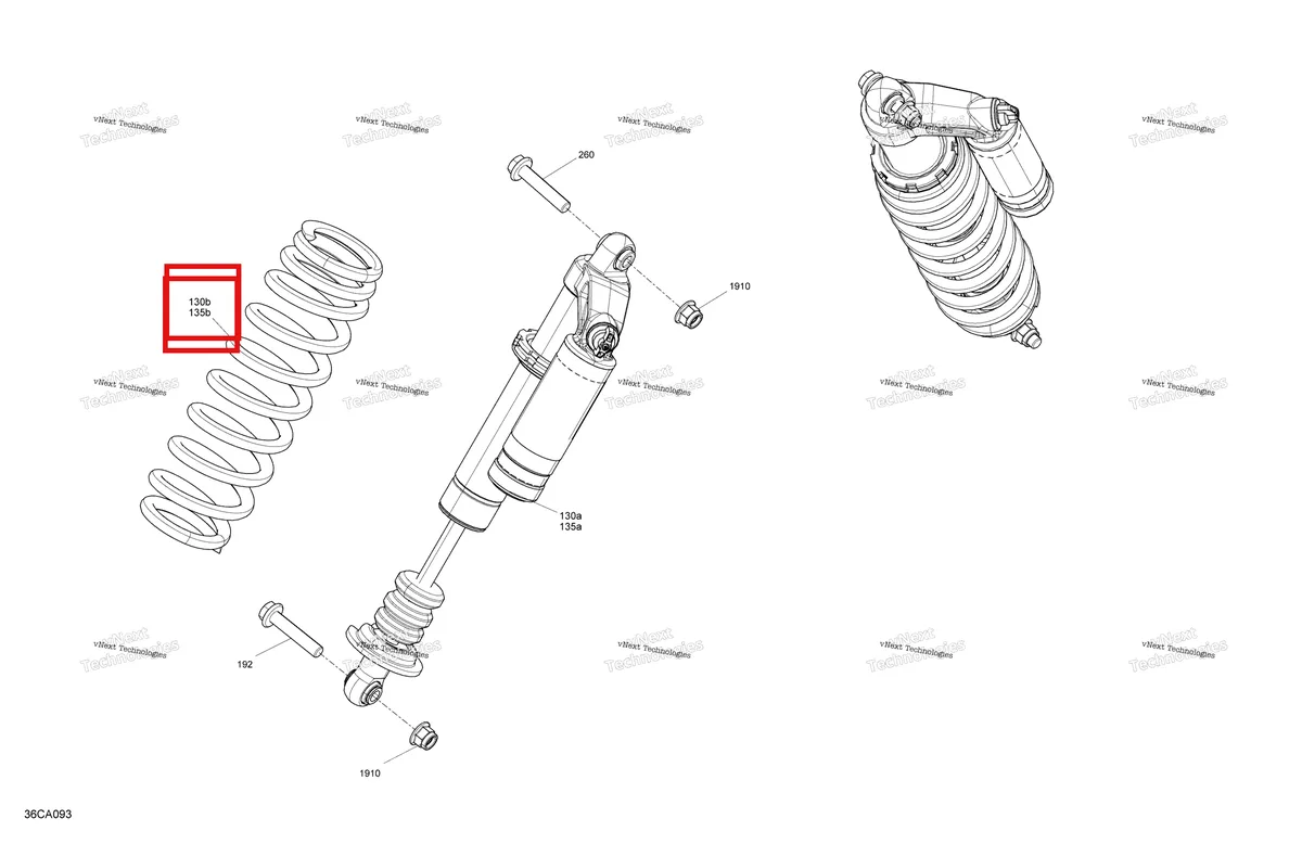 Деталь 706204290 на схеме узла 2021 Can-Am Maverick Sport MAX 1000R - DPS Suspension - Front Shocks - Dps