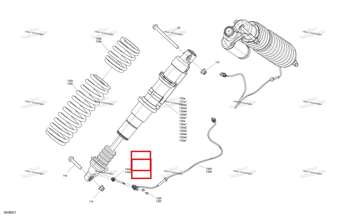 Деталь 706204312 на схеме узла 2022 Can-Am Maverick MAX Turbo RR - XRS - CE Suspension - Front Shocks
