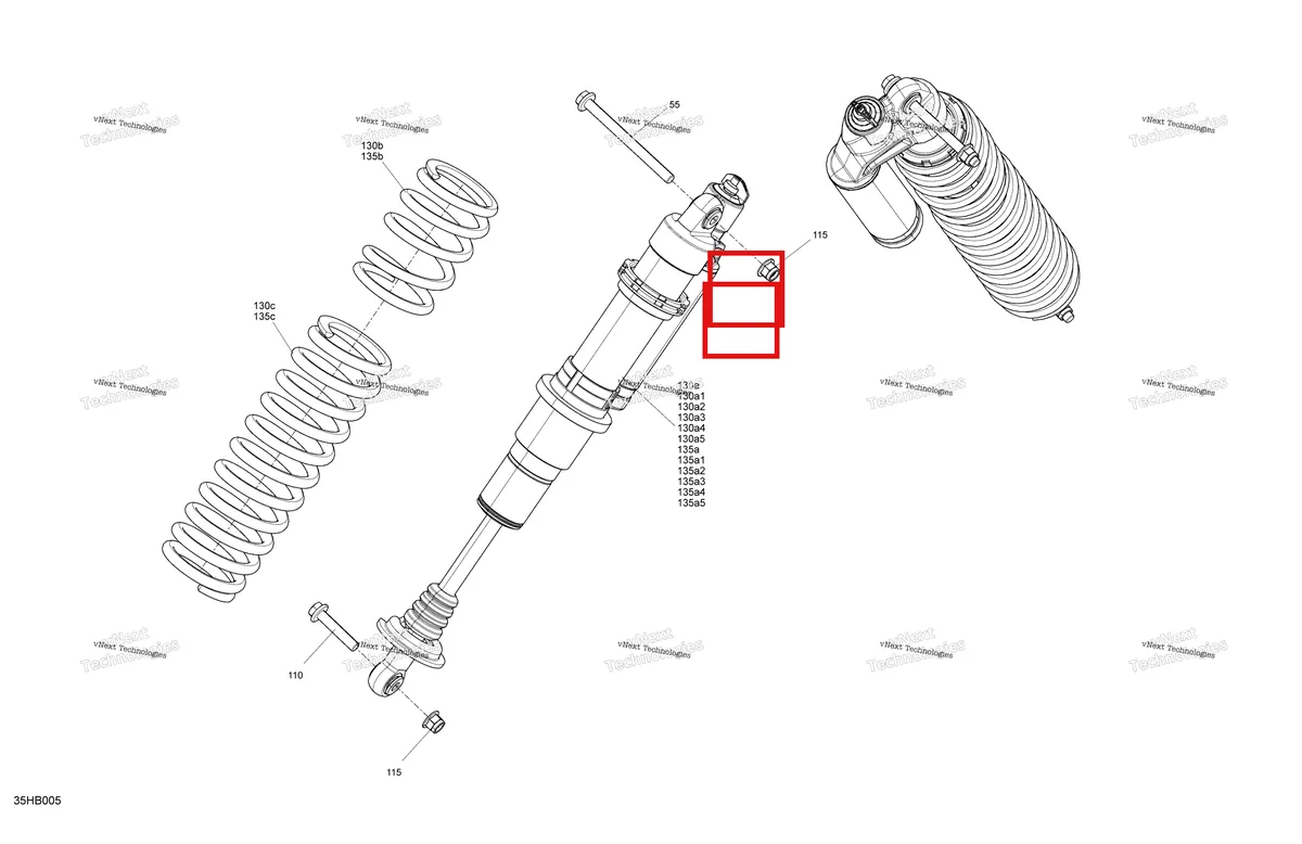 Деталь 706204313 на схеме узла 2022 Can-Am Maverick MAX Turbo RR - XRS Suspension - Front Shocks - Without Smart-Shox