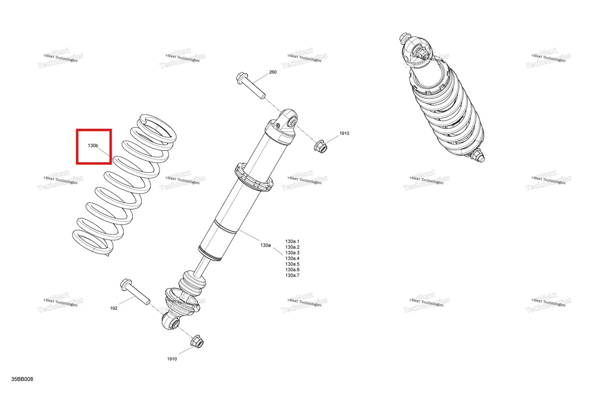 Деталь 706204710 на схеме узла 2022 Can-Am Maverick Sport MAX 1000R - DPS Suspension - Front Shocks