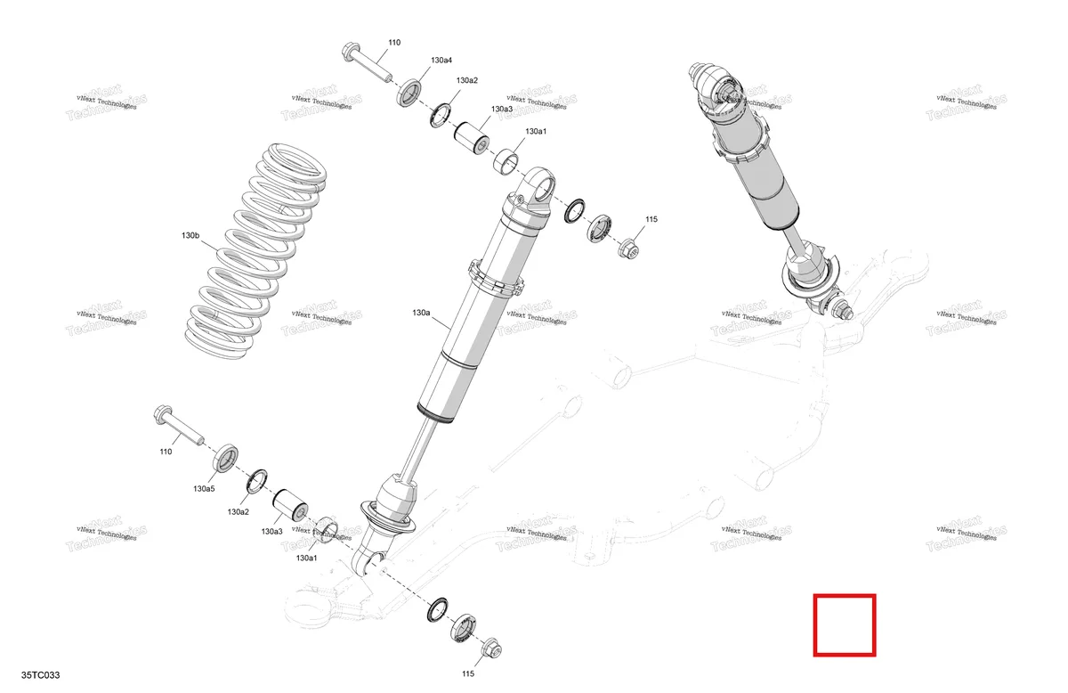 Деталь 706204839 на схеме узла 2023 Can-Am Outlander 850 EFI - XMR Suspension - Front Shocks - Built Up To December 31St 2022