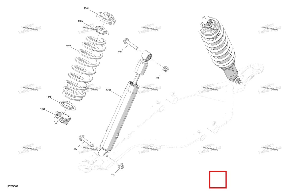 Деталь 706205054 на схеме узла 2024 Can-Am Outlander 850 EFI 4X4 - 2ARA - DPS Package - Granite Grey Suspension - Front Shocks