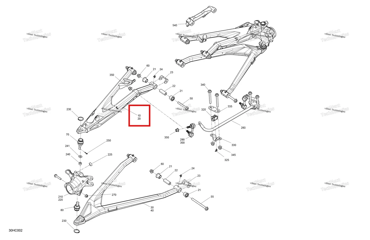 Деталь 706205159 на схеме узла 2023 Can-Am Maverick Turbo RR - XRS STD Suspension - Front Components