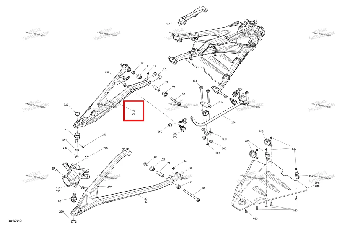 Деталь 706205163 на схеме узла 2023 Can-Am Maverick Turbo RR - XRC - CE Suspension - Front Components