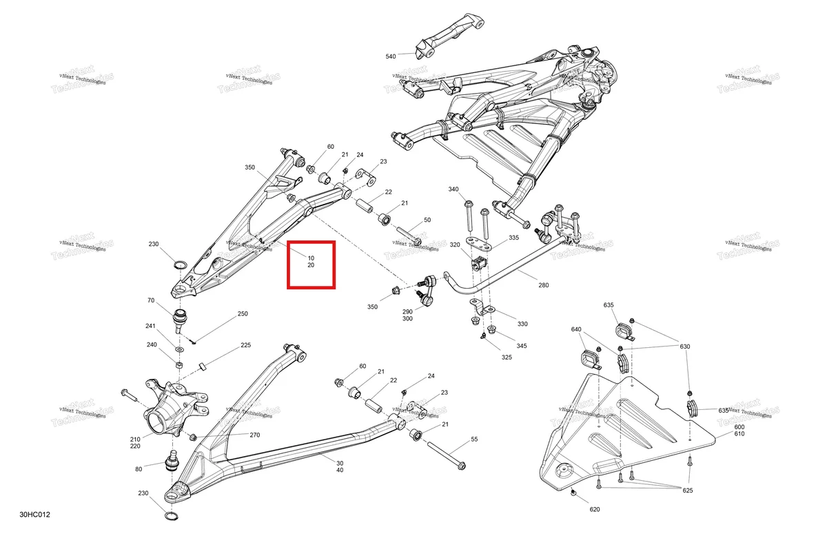 Деталь 706205164 на схеме узла 2023 Can-Am Maverick Turbo RR - XRC - CE Suspension - Front Components