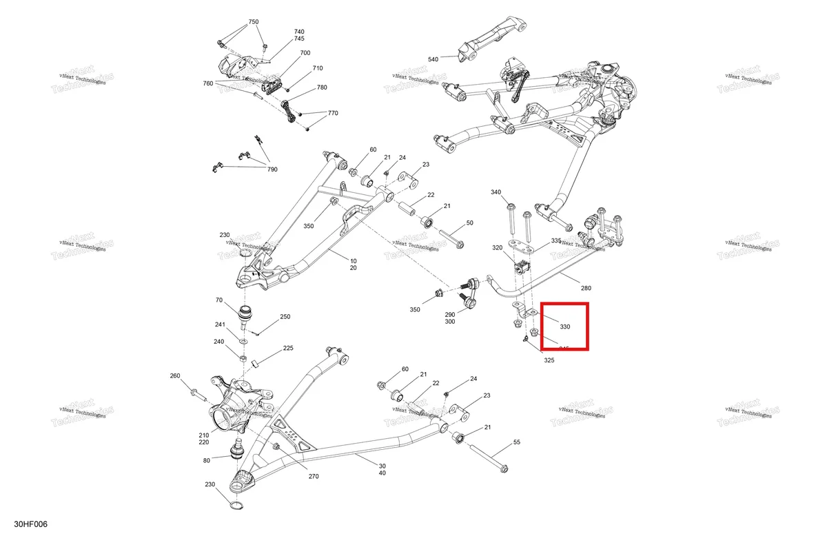 Деталь 706205649 (Mounting хомут Can-Am Maverick MAX Turbo RR XRS Smart Shock (2024) (706205649)) на схеме узла 2026 Can-Am Maverick Max - TURBO RR - XDS SAS - 7VTA - Dusty Navy Satin - 64