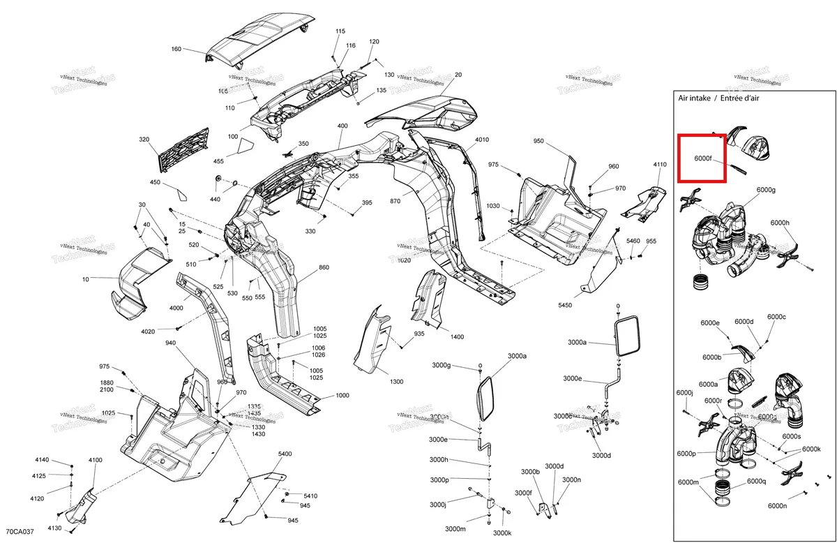 Деталь 706600317 на схеме узла 2021 Can-Am Traxter HD10 - XMR - CE Body - System