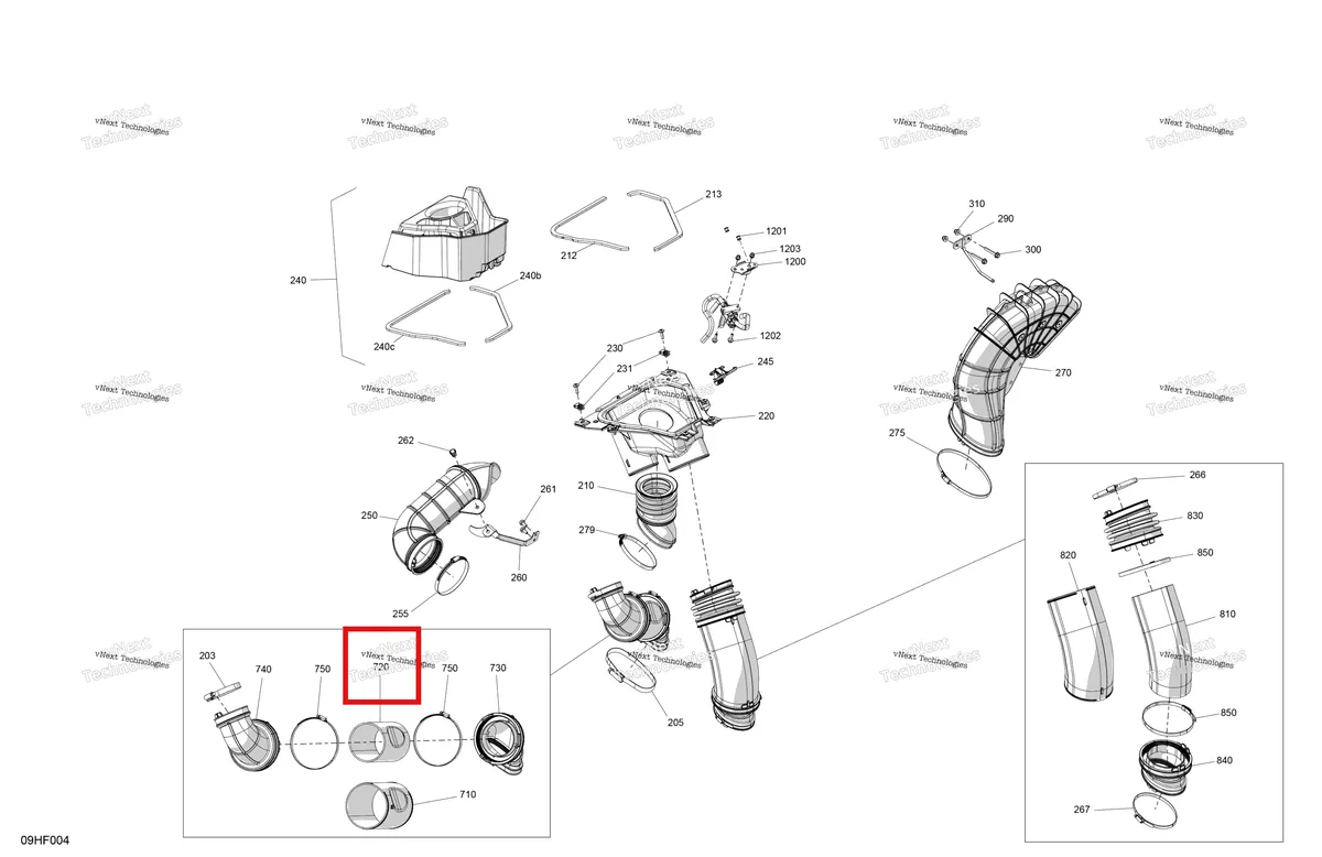 Деталь 706600343 (Acoustic Insulation Can-Am Maverick Turbo RR XRC (2022) (706600343)) на схеме узла 2026 Can-Am Maverick Max - TURBO RR - XRS SAS - 9NT6 - Timeless Black Metallic - 72