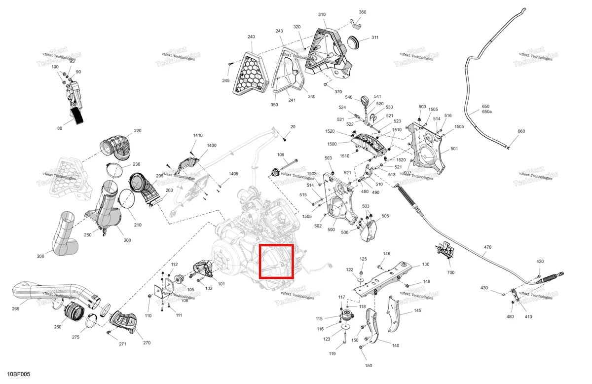 Деталь 706600352 (Переходник Can-Am Commander 1000R EFI DPS (2022) (706600352)) на схеме узла 2026 Can-Am Commander - 700 EFI - DPS - 9PTA - Compass Green - 60