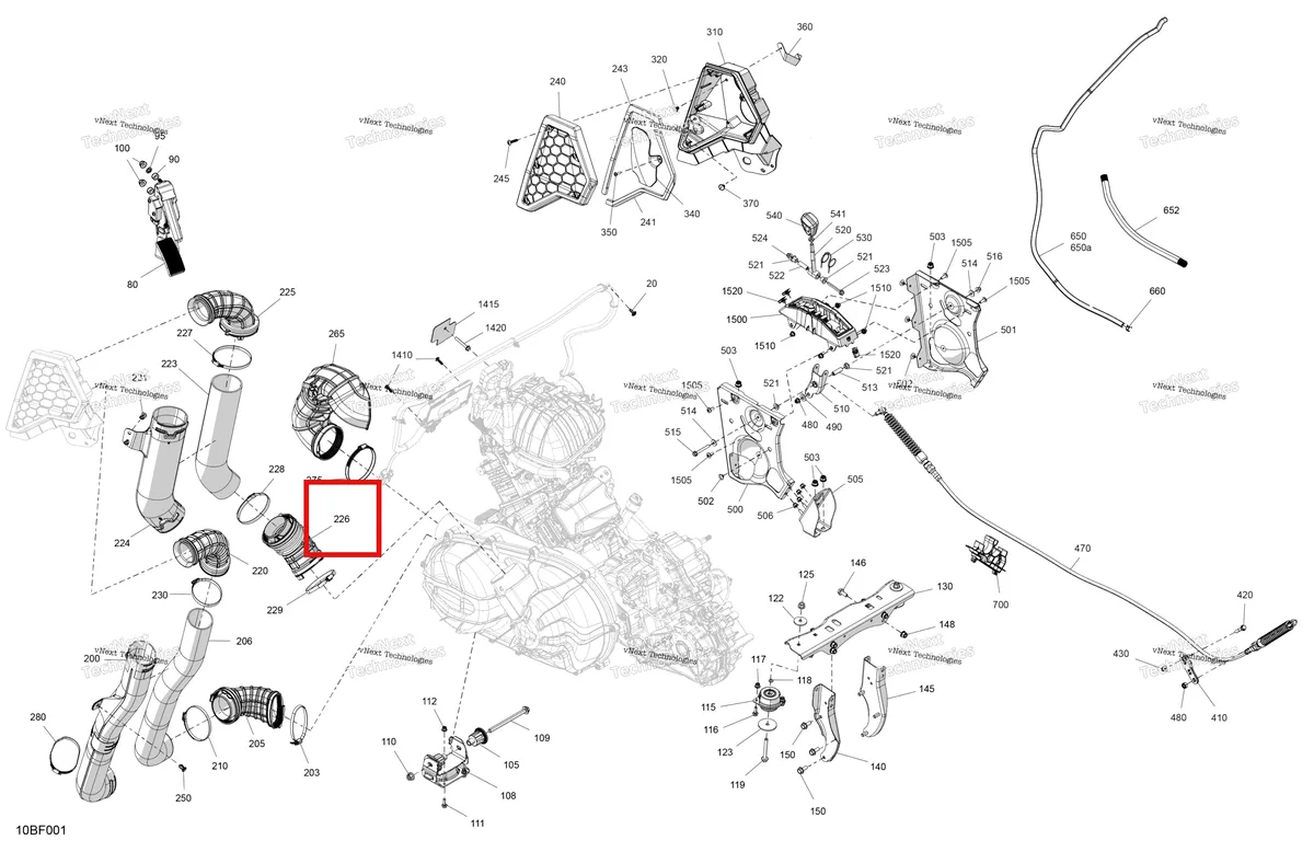 Деталь 706600386 (Переходник Can-Am Commander 1000R EFI DPS (2022) (706600386)) на схеме узла 2026 Can-Am Commander MAX - 1000R EFI - XT - 6KTB - Timeless Black Metallic - 64