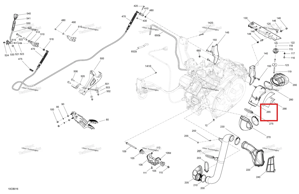 Деталь 706600411 на схеме узла Engine - System