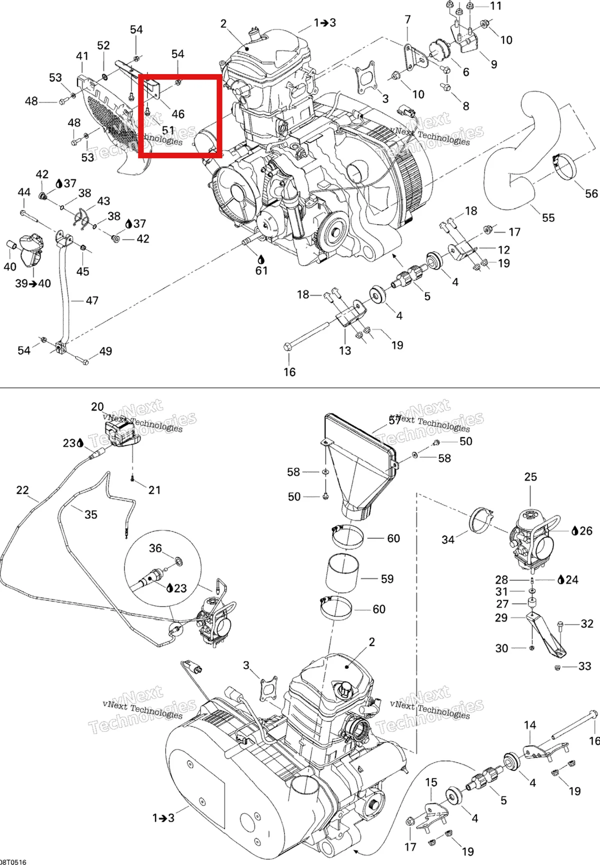 Деталь 707000297 на схеме узла Engine And Engine Support