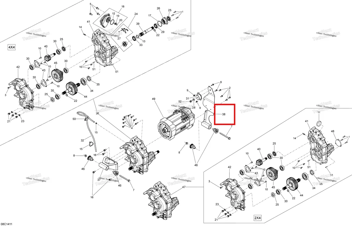 Деталь 707001108 на схеме узла Engine