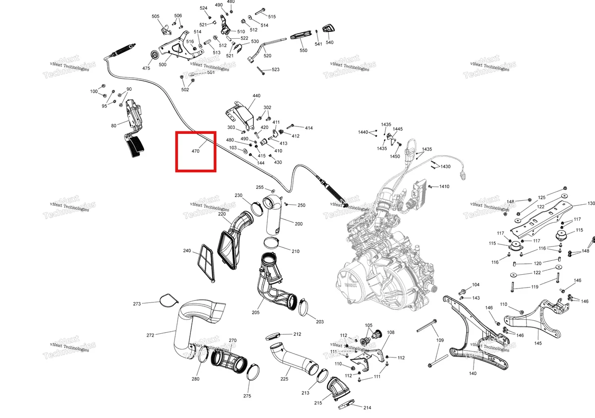 Деталь 707001468 на схеме узла 2019 Can-Am TRAXTER HD5 - T1B SERIES Engine - Hd5