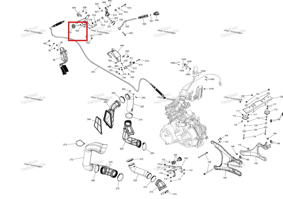 Деталь 707002003 на схеме узла 2019 Can-Am TRAXTER HD5 - T1B SERIES Engine - Hd5