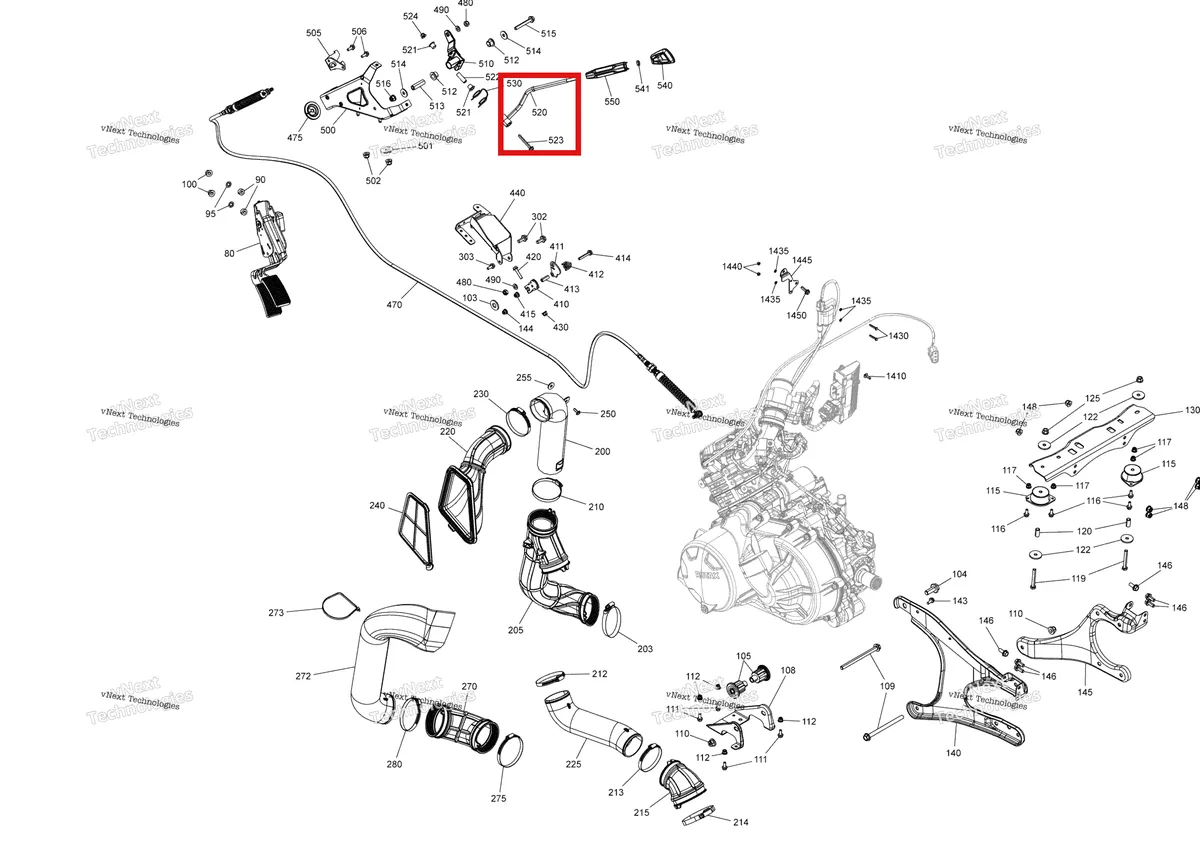Деталь 707002230 на схеме узла 2019 Can-Am TRAXTER HD5 - T1B SERIES Engine - Hd5