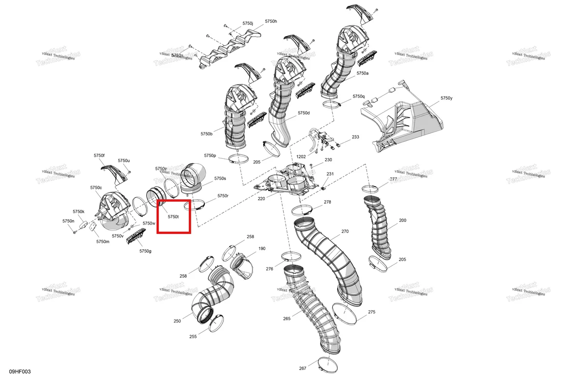 Деталь 707002266 на схеме узла 2026 Can-Am Maverick Max - TURBO RR - XMR - 7ZTA - Loft Green Satin - 72