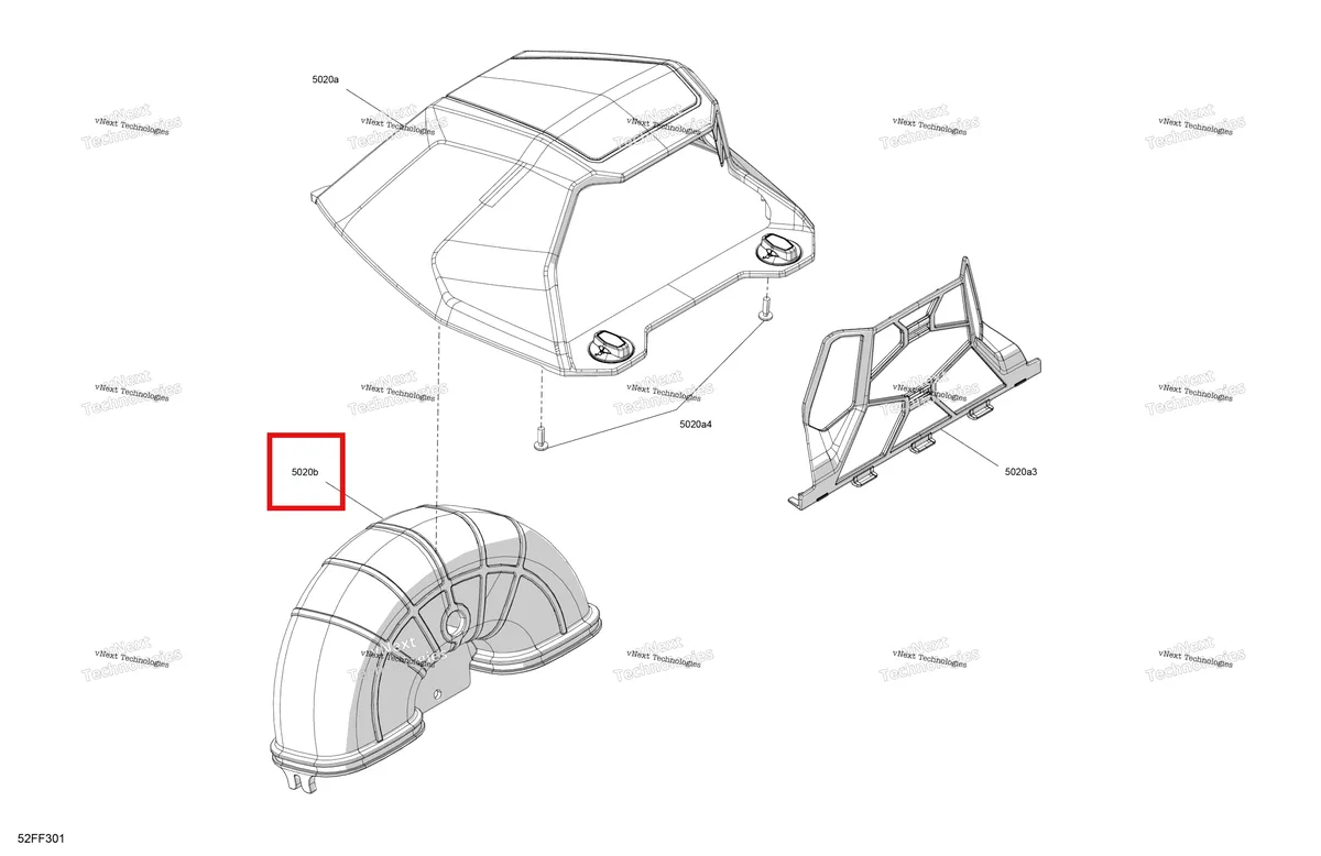 Деталь 707002814 (Adaptor Can-Am Outlander 4x4 XMR 1000R (2025) (707002814)) на схеме узла 2026 Can-Am OUTLANDER - 4X4 - XMR - 1000R - 4LTA - Granite Grey Body - Snorkel