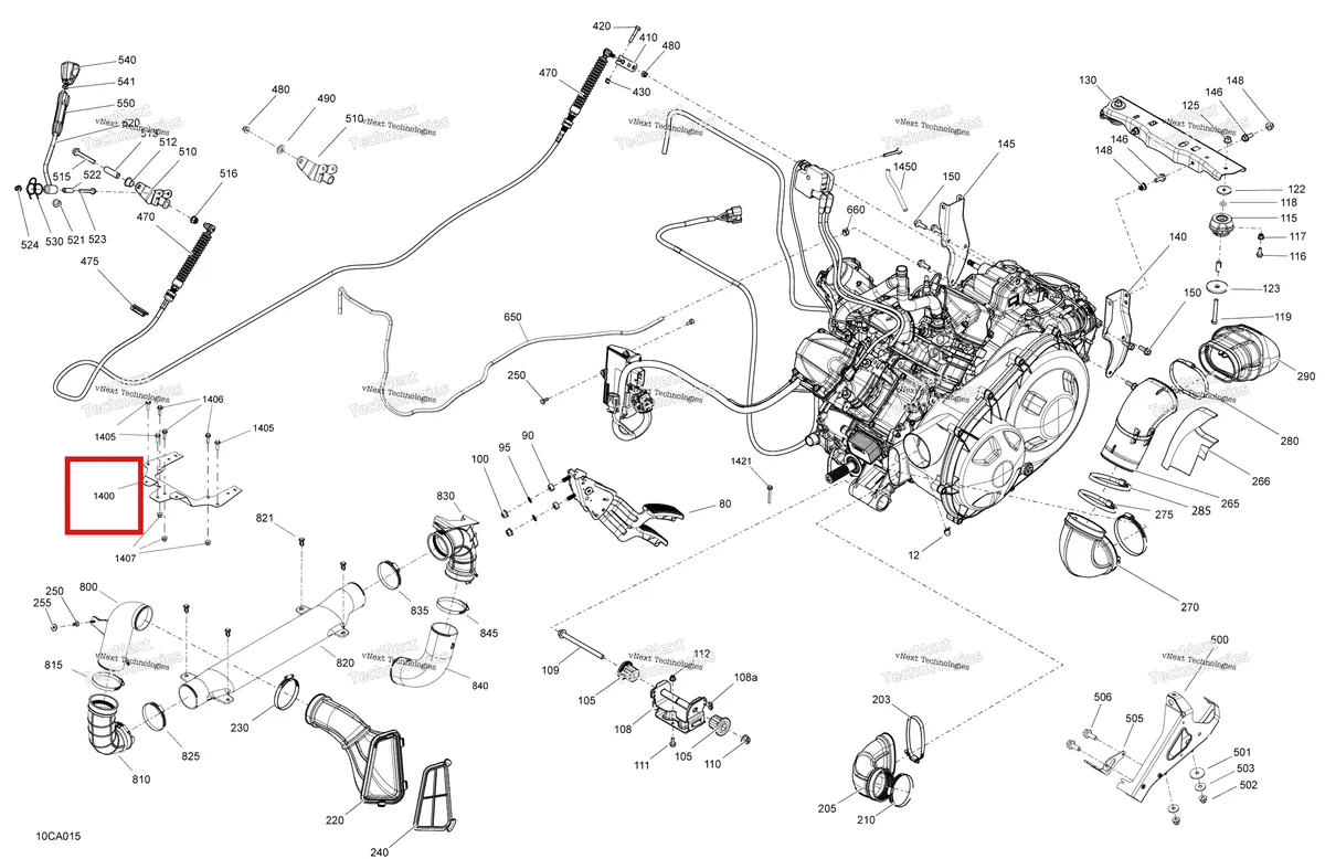 Деталь 707002885 на схеме узла 2021 Can-Am Traxter PRO HD10 - DPS - CE Engine - System