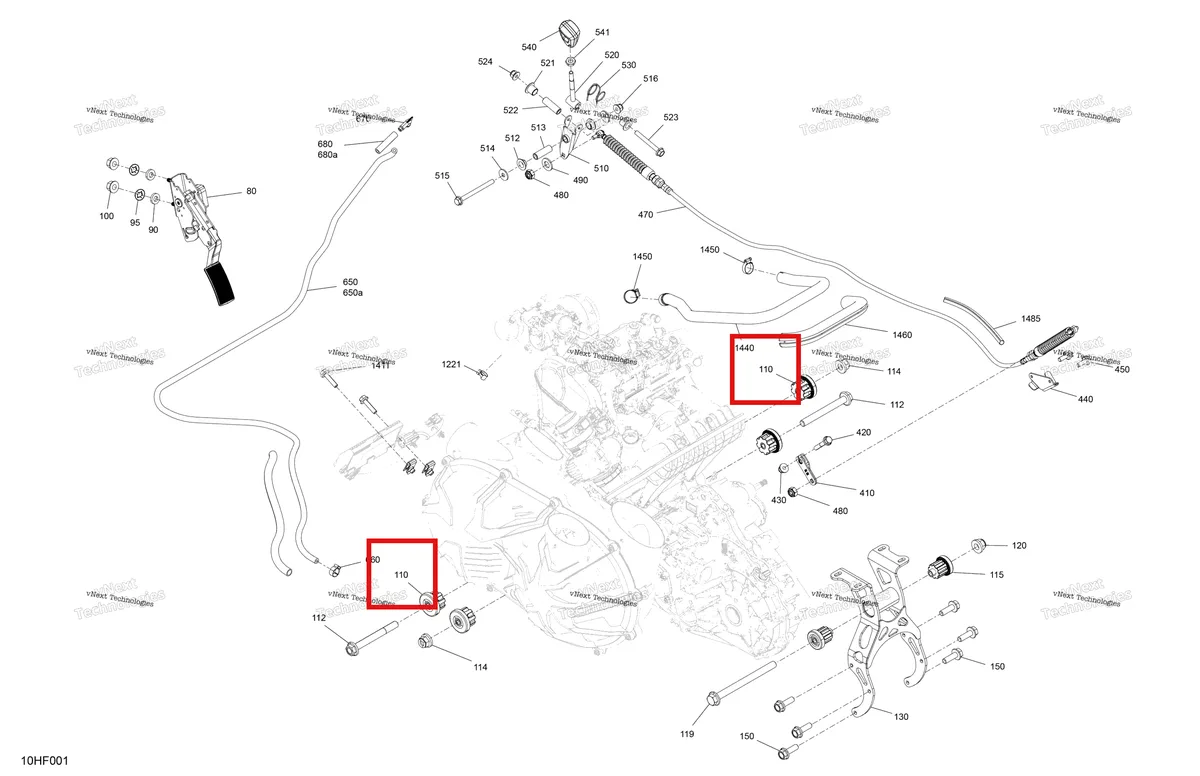 Деталь 707002952 (Vibration демпфер Can-Am Maverick Turbo RR XRC (2022) (707002952)) на схеме узла 2026 Can-Am Maverick Max - TURBO RR - XRS SAS - 9NT4 - Dusty Navy Satin - 72