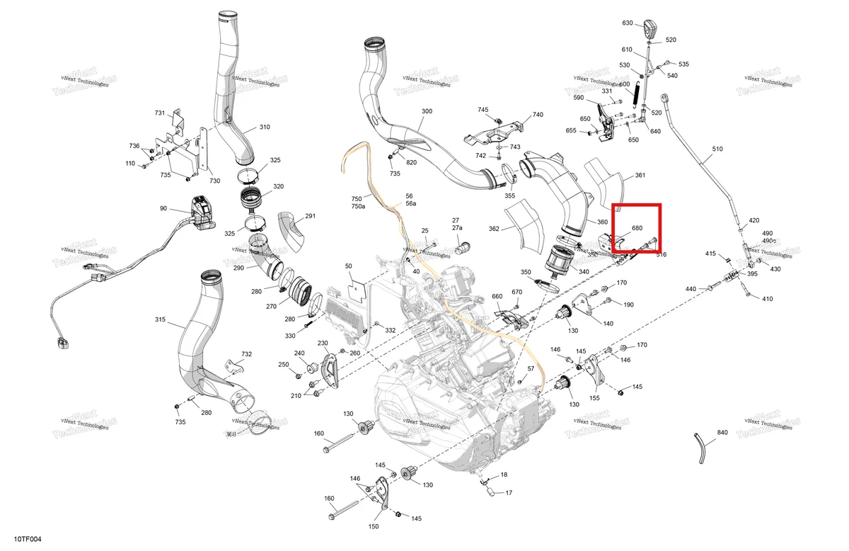 Деталь 707003053 (Трос опора Can-Am Outlander 570 EFI XT (2022) (707003053)) на схеме узла 2026 Can-Am RENEGADE - 4X4 - XMR - 1000R EFI - 5UTB - Scandi Blue Engine - System