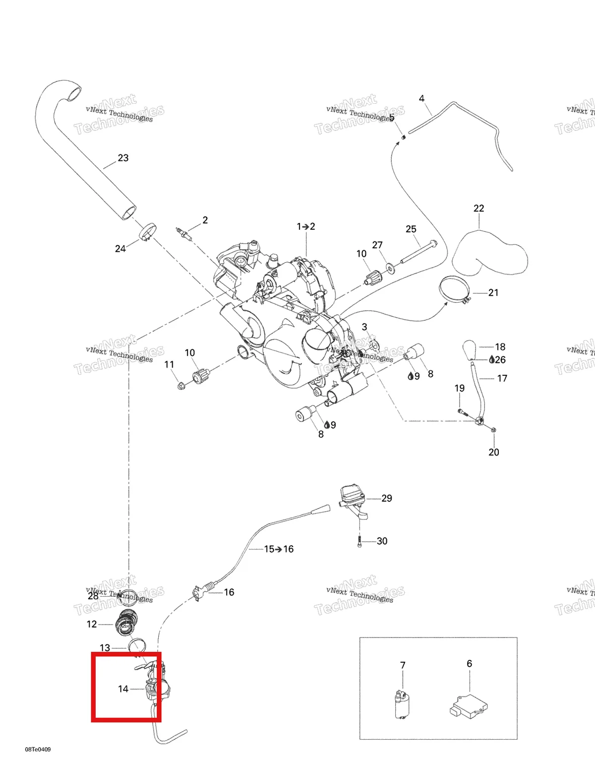 Деталь 707200169 на схеме узла 2004 Can-Am Rally 175 Engine