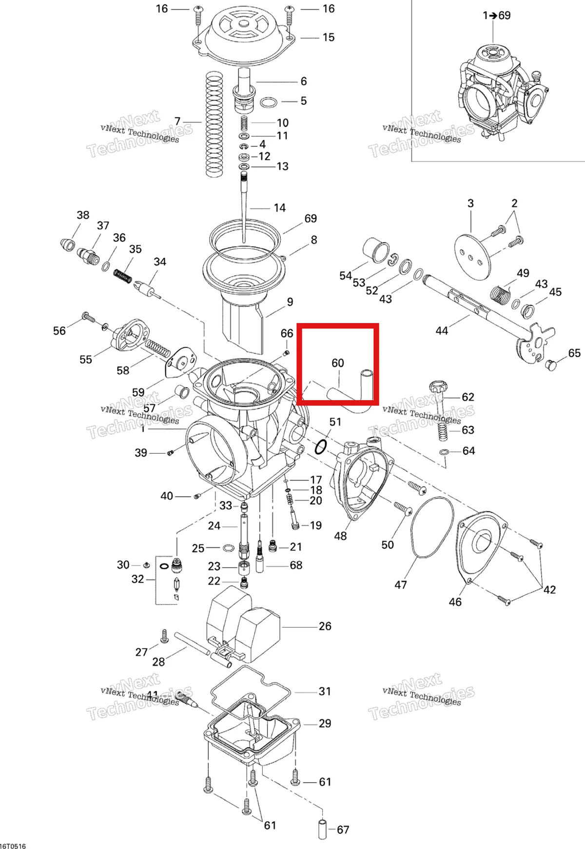 Деталь 707200179 на схеме узла Carburetor