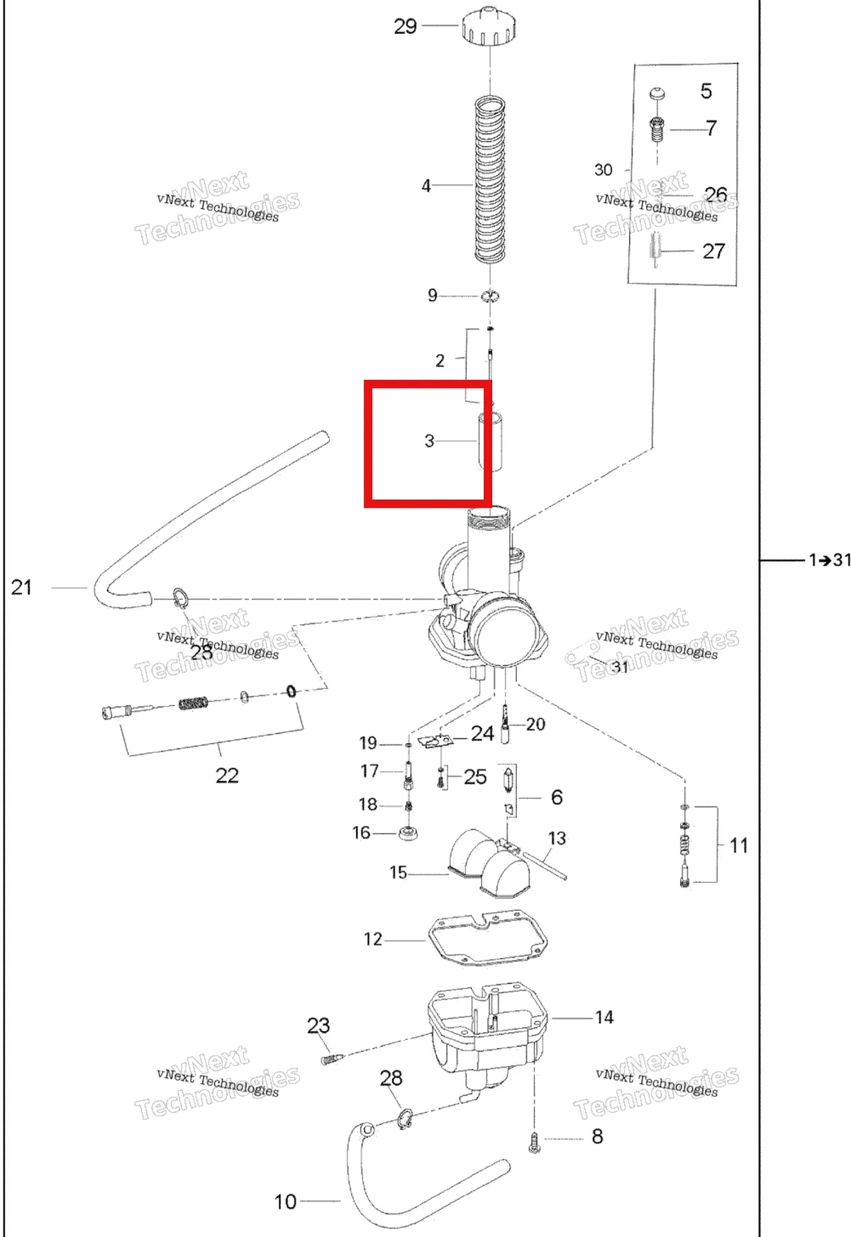 Деталь 707200201 на схеме узла 2006 Can-Am Rally 175 Carburetor