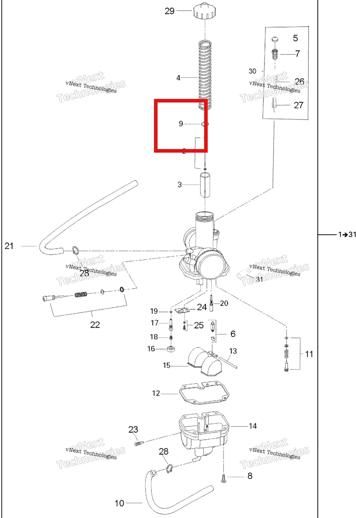 Деталь 707200204 на схеме узла 2006 Can-Am Rally 175 Carburetor