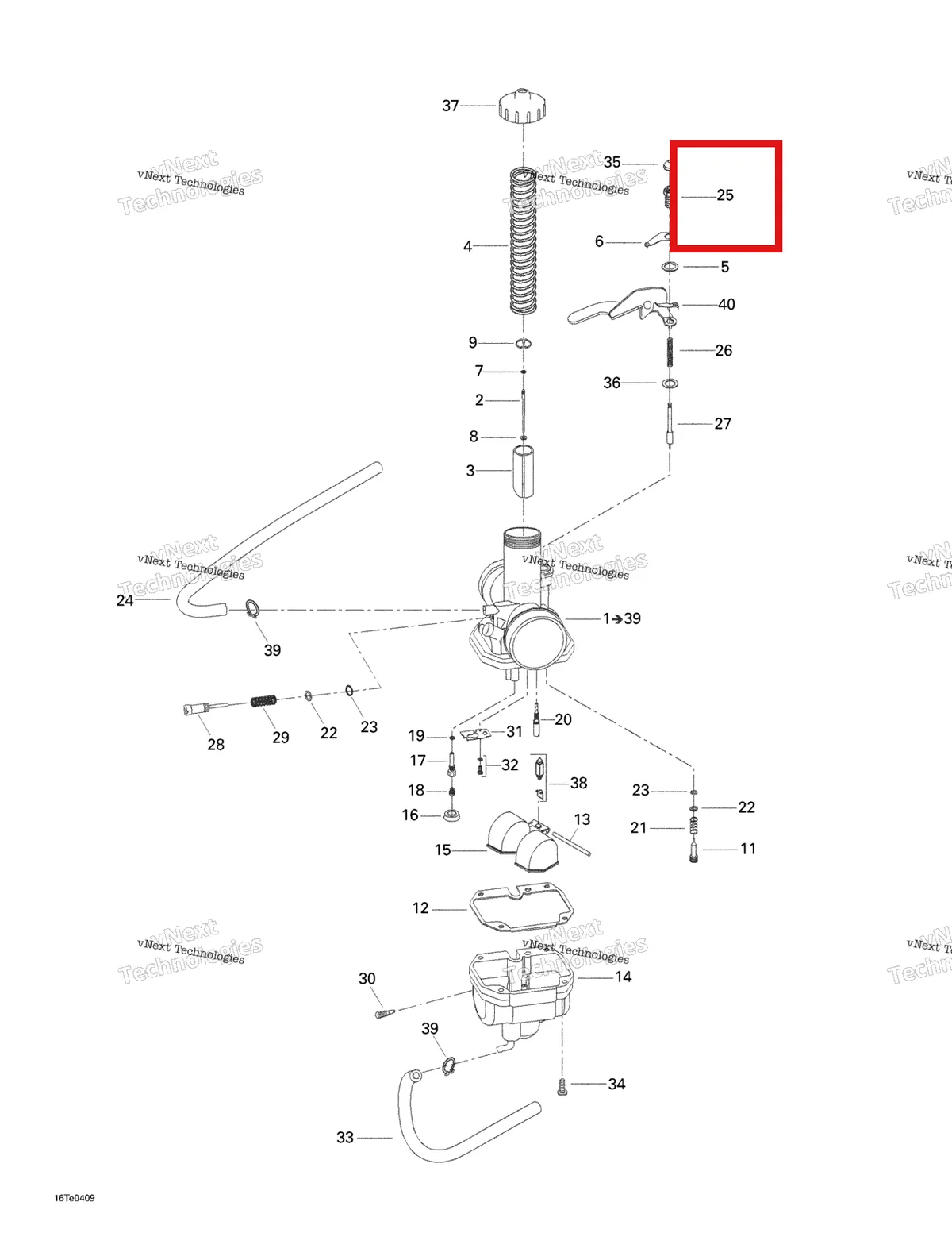 Деталь 707200213 на схеме узла 2004 Can-Am Rally 175 Carburetor