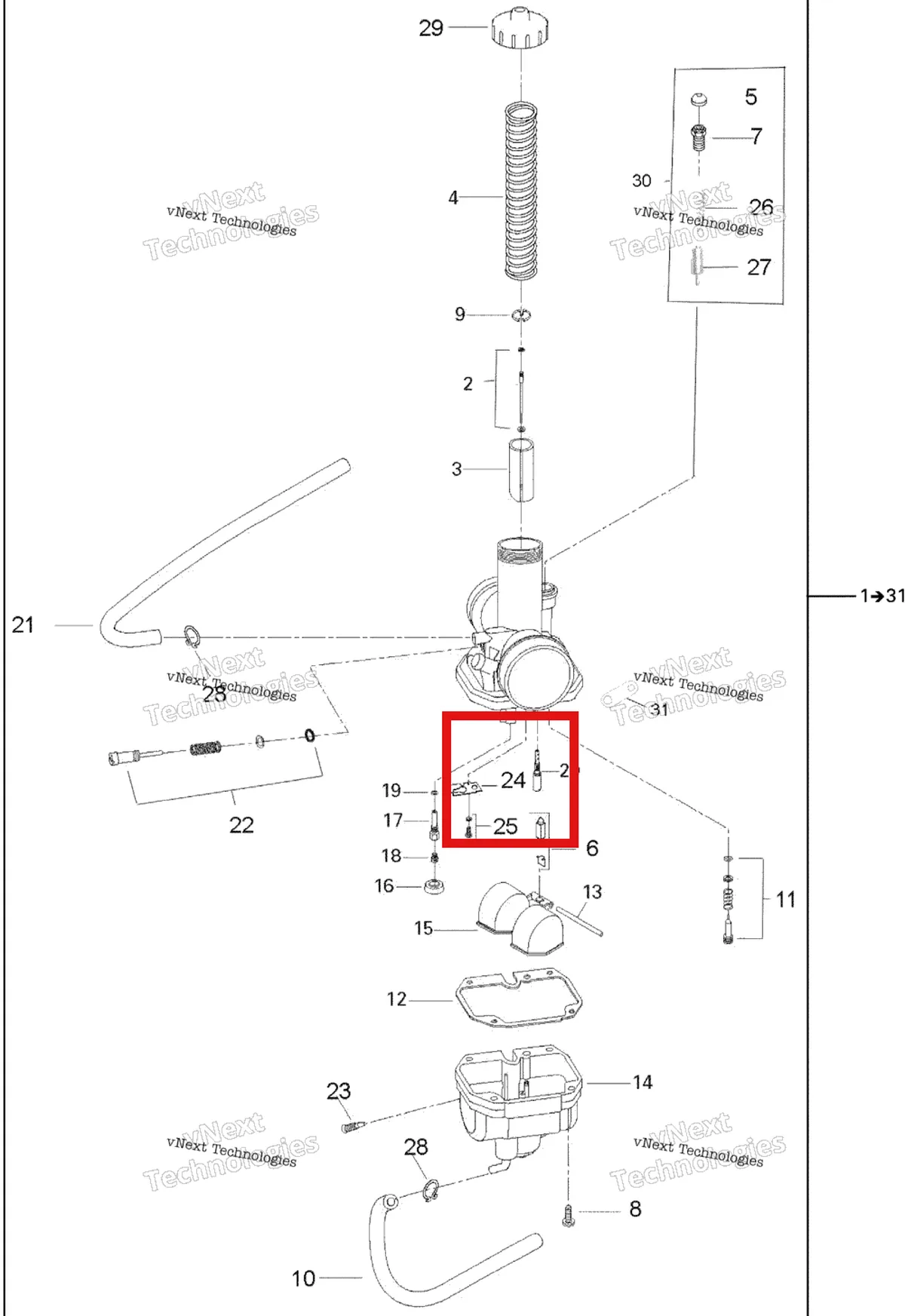 Деталь 707200217 на схеме узла 2006 Can-Am Rally 175 Carburetor