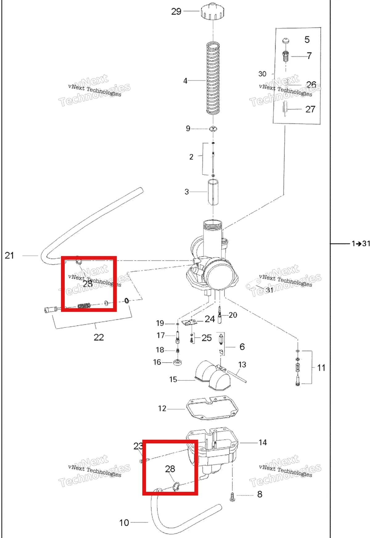 Деталь 707200222 на схеме узла 2006 Can-Am Rally 175 Carburetor