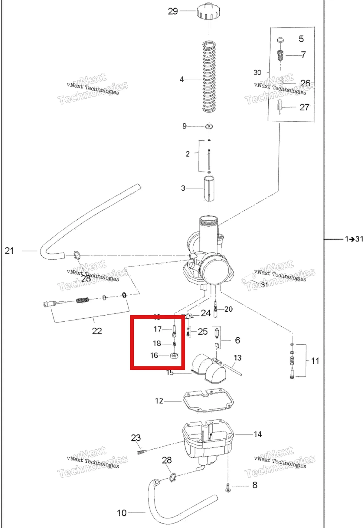 Деталь 707200229 на схеме узла 2006 Can-Am Rally 175 Carburetor