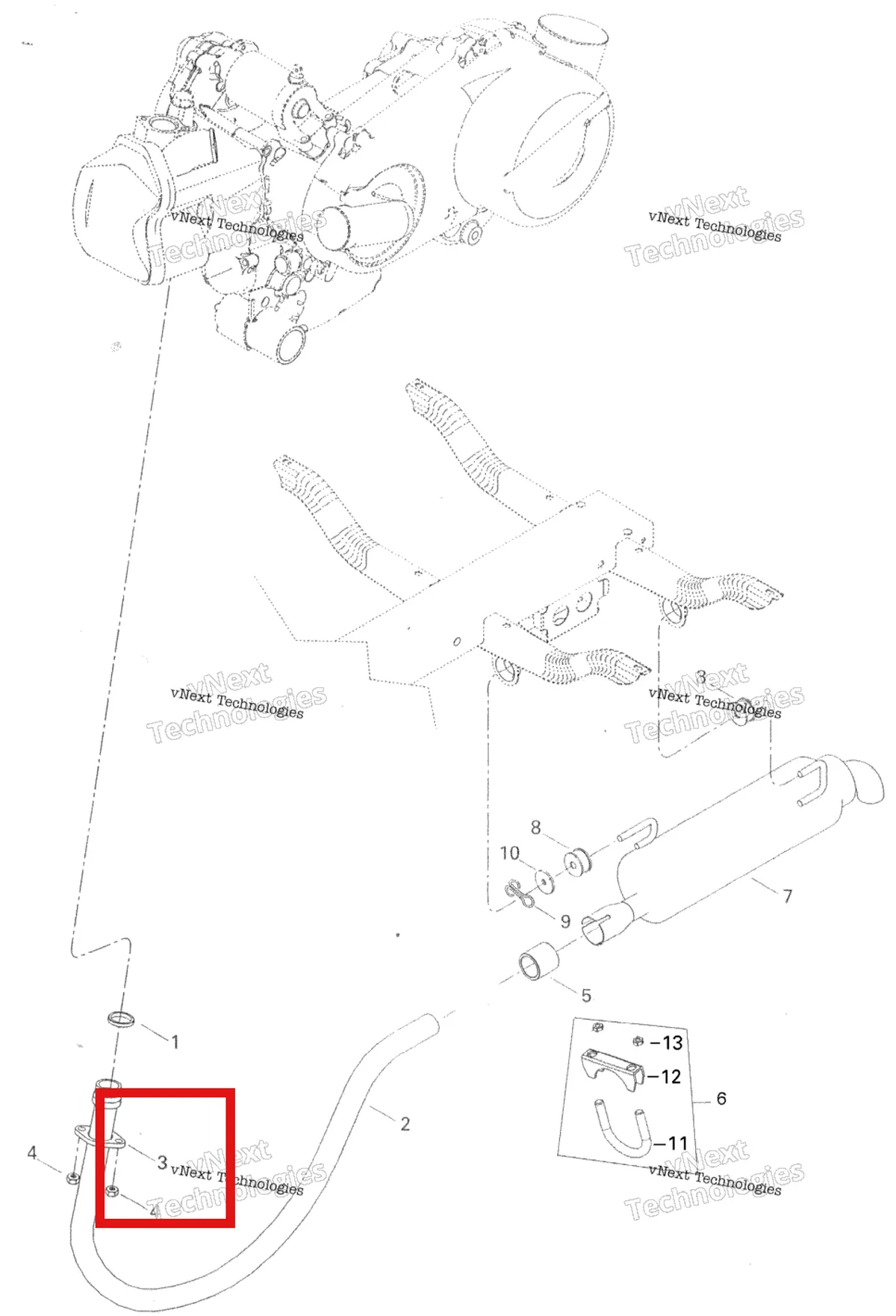 Деталь 707600174 на схеме узла 2007 Can-Am Rally 175 Exhaust System