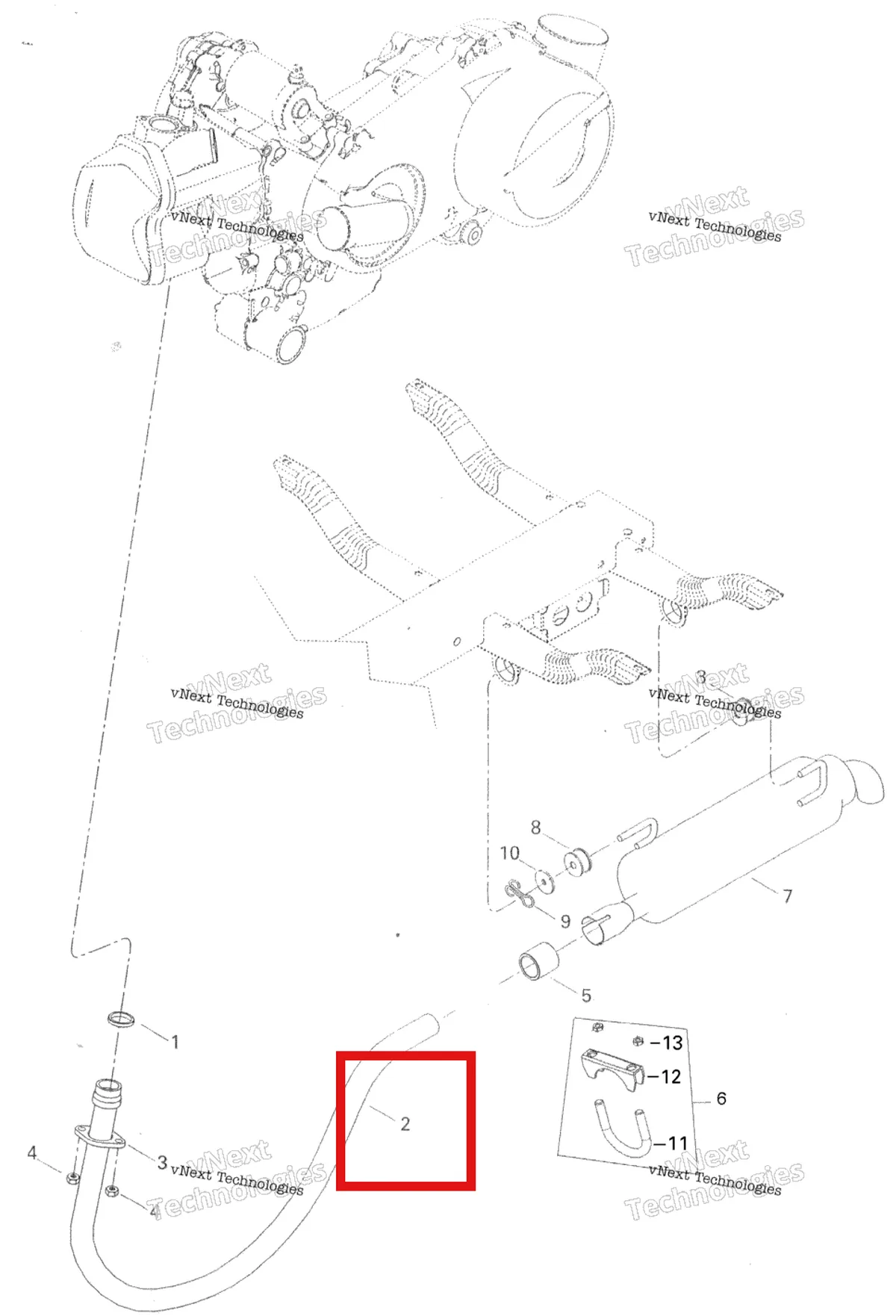 Деталь 707600199 на схеме узла 2007 Can-Am Rally 175 Exhaust System