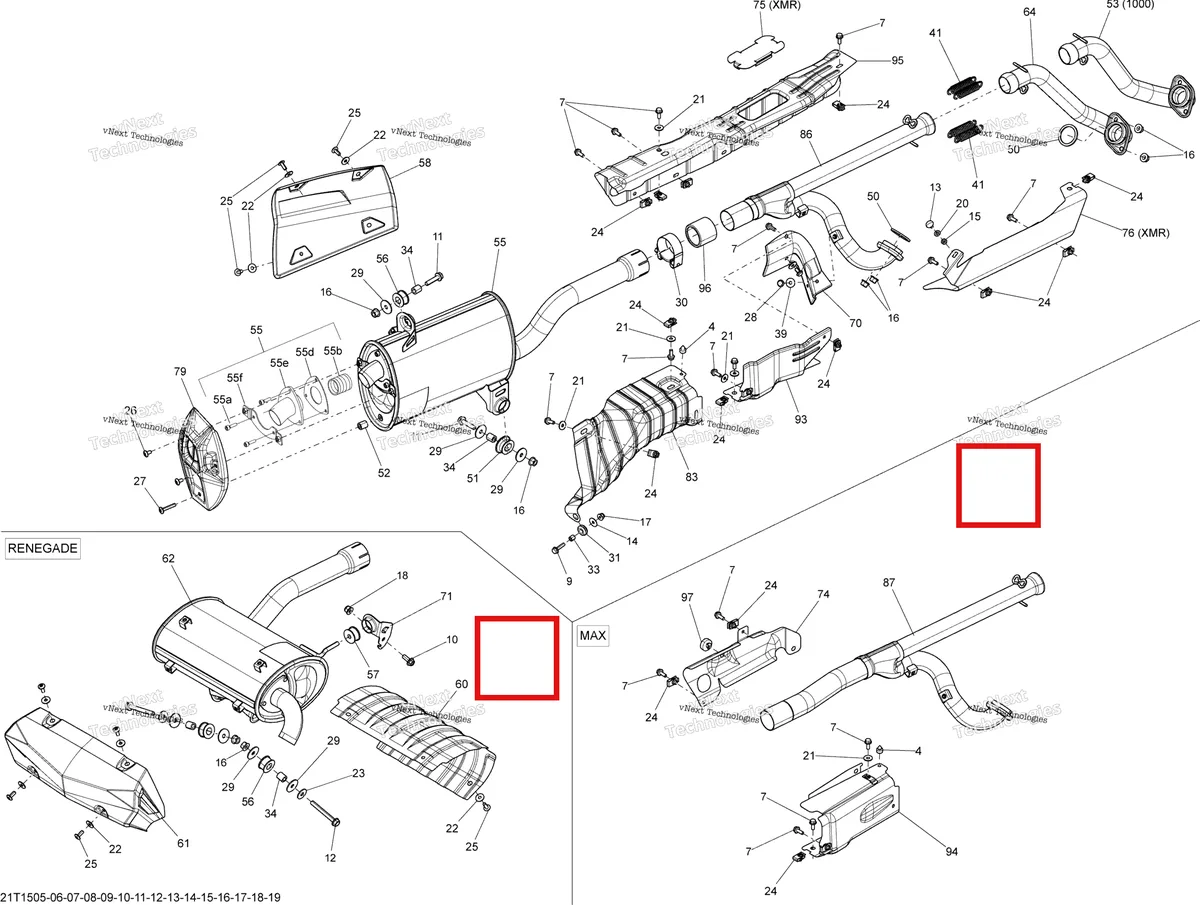 Деталь 707600799 на схеме узла 2015 Can-Am OUTLANDER 1000 EFI Exhaust System