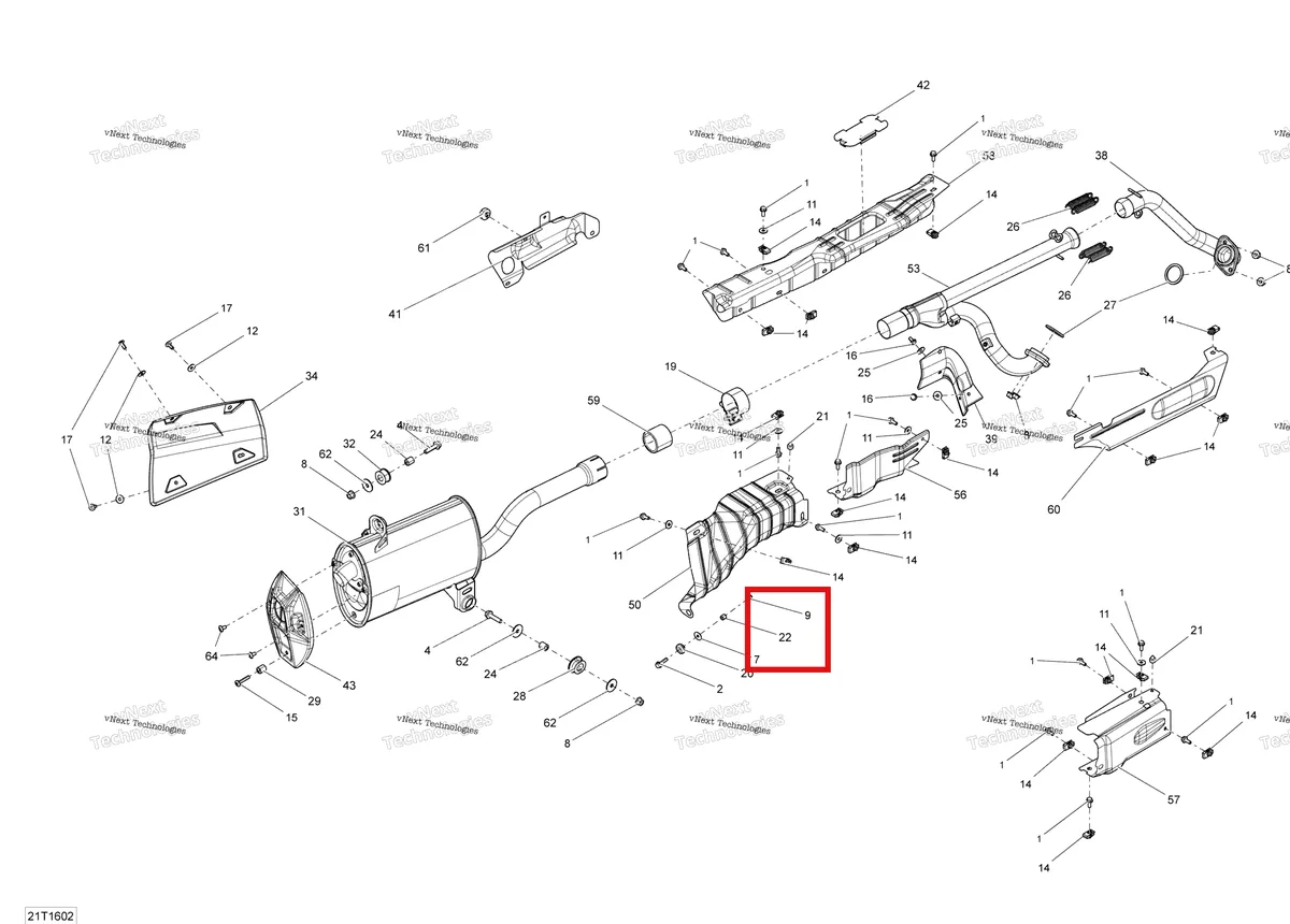 Деталь 707600994 на схеме узла 2016 Can-Am Outlander - 570 EFI Exhaust System - All Models