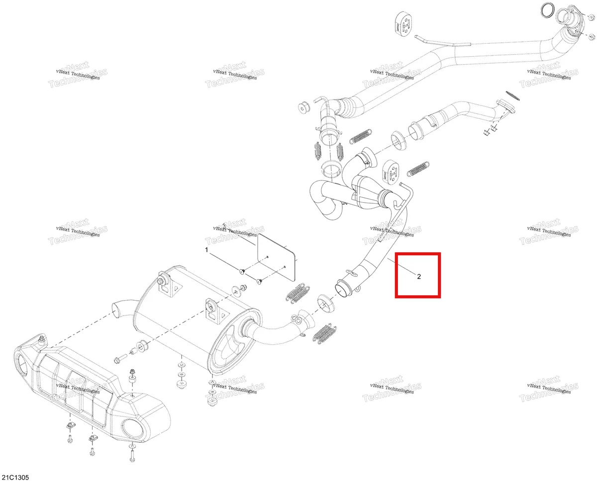 Деталь 707601152 на схеме узла Exhaust System (Supplement-Is Market)