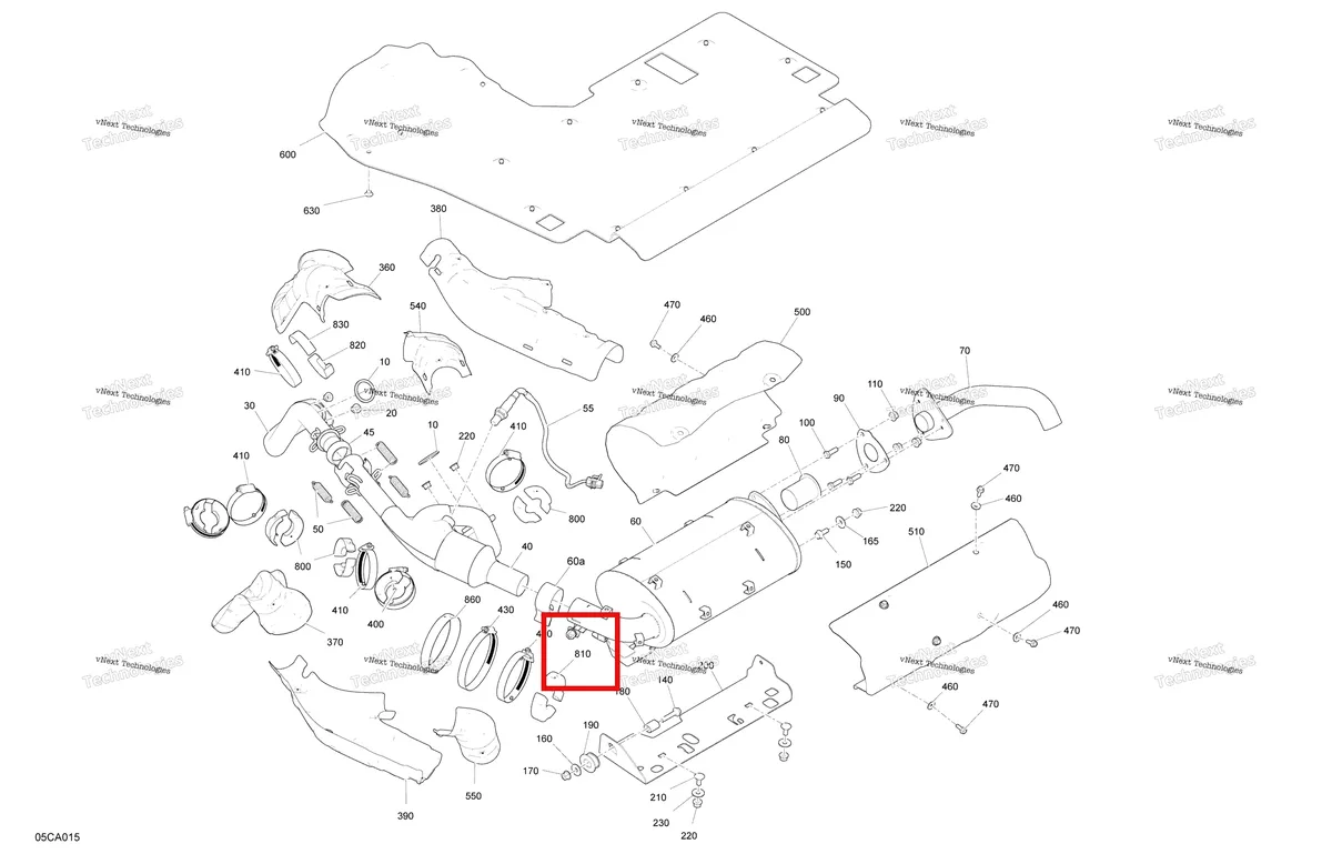 Деталь 707602027 на схеме узла 2021 Can-Am Traxter HD8 - DPS - CE Engine - Exhaust