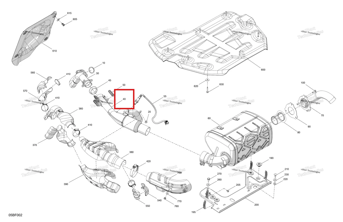 Деталь 707602040 на схеме узла 2026 Can-Am Maverick Sport - 1000R EFI - DPS - 9GTB - Timeless Black Metallic - 60