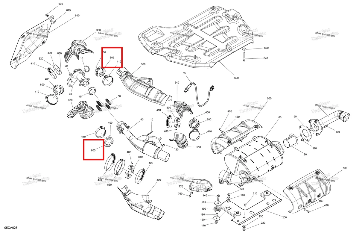 Деталь 707602138 на схеме узла 2021 Can-Am Maverick Sport 1000R - XXC Engine - Exhaust