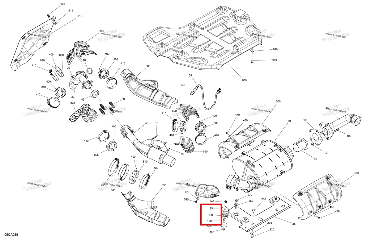 Деталь 707602167 на схеме узла 2021 Can-Am Maverick Sport 1000R - XXC Engine - Exhaust