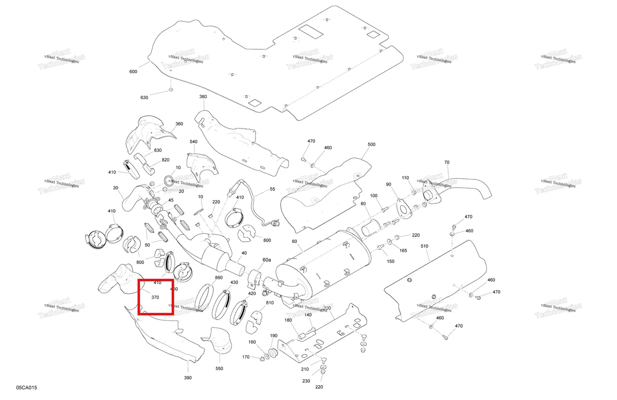 Деталь 707602403 на схеме узла 2021 Can-Am Traxter HD8 - DPS - CE Engine - Exhaust