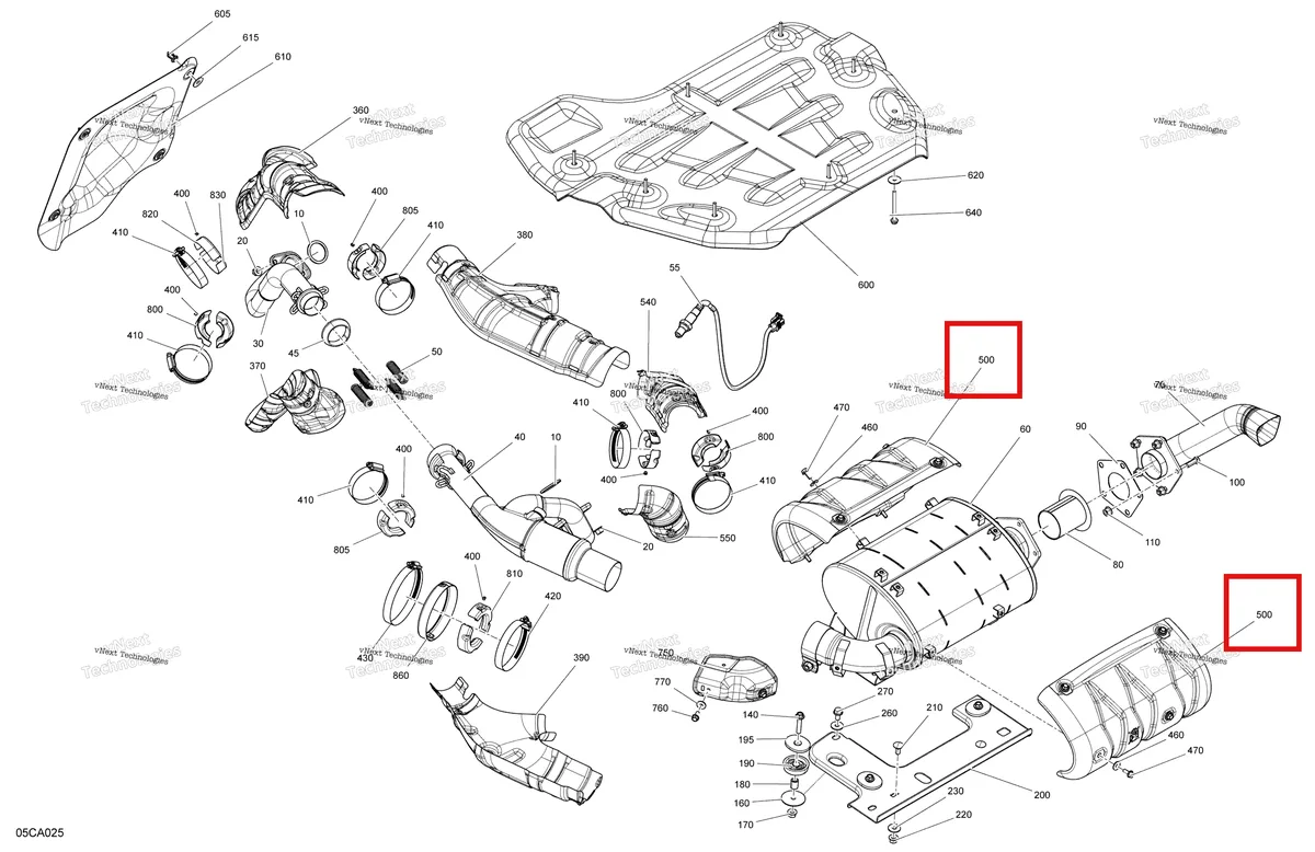 Деталь 707602417 на схеме узла 2021 Can-Am Maverick Sport 1000R - XXC Engine - Exhaust