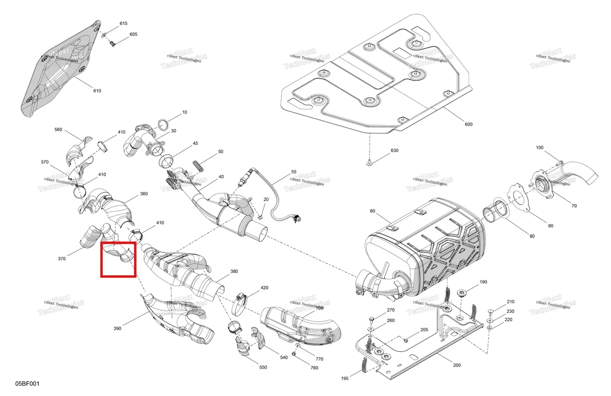 Деталь 707602672 на схеме узла 2026 Can-Am Commander - 1000R EFI - DPS - 6PTB - Compass Green - 60