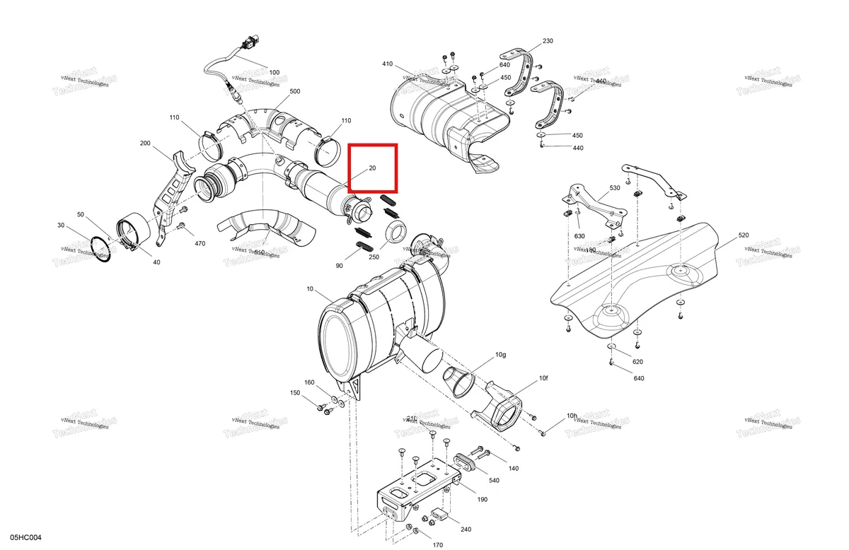 Деталь 707602682 на схеме узла 2023 Can-Am Maverick Turbo RR - DS - CE Engine - Exhaust