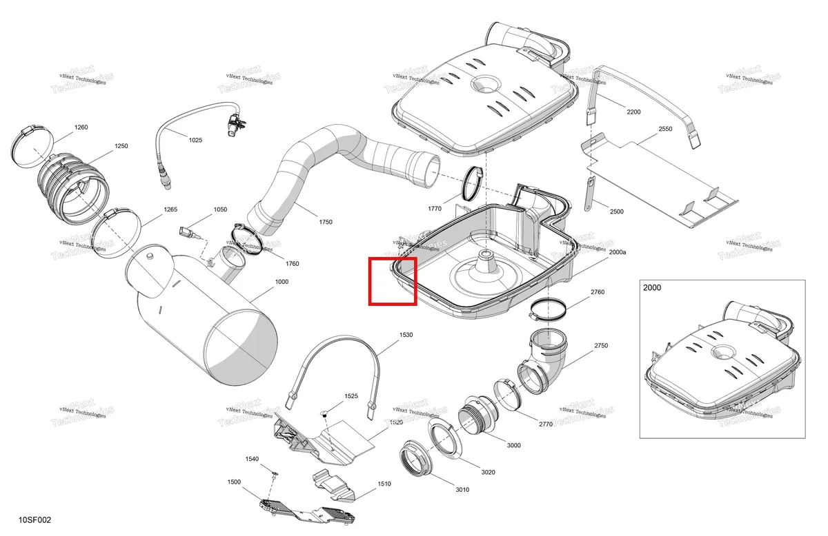 Деталь 707602926 (Кислородный датчик Can-Am Maverick Turbo RR XRC (2022) (707602926)) на схеме узла 2026 Sea-Doo GTX - 325 - LIMITED - 26TC - Hybrid White Peal - Audio Engine - Exhaust