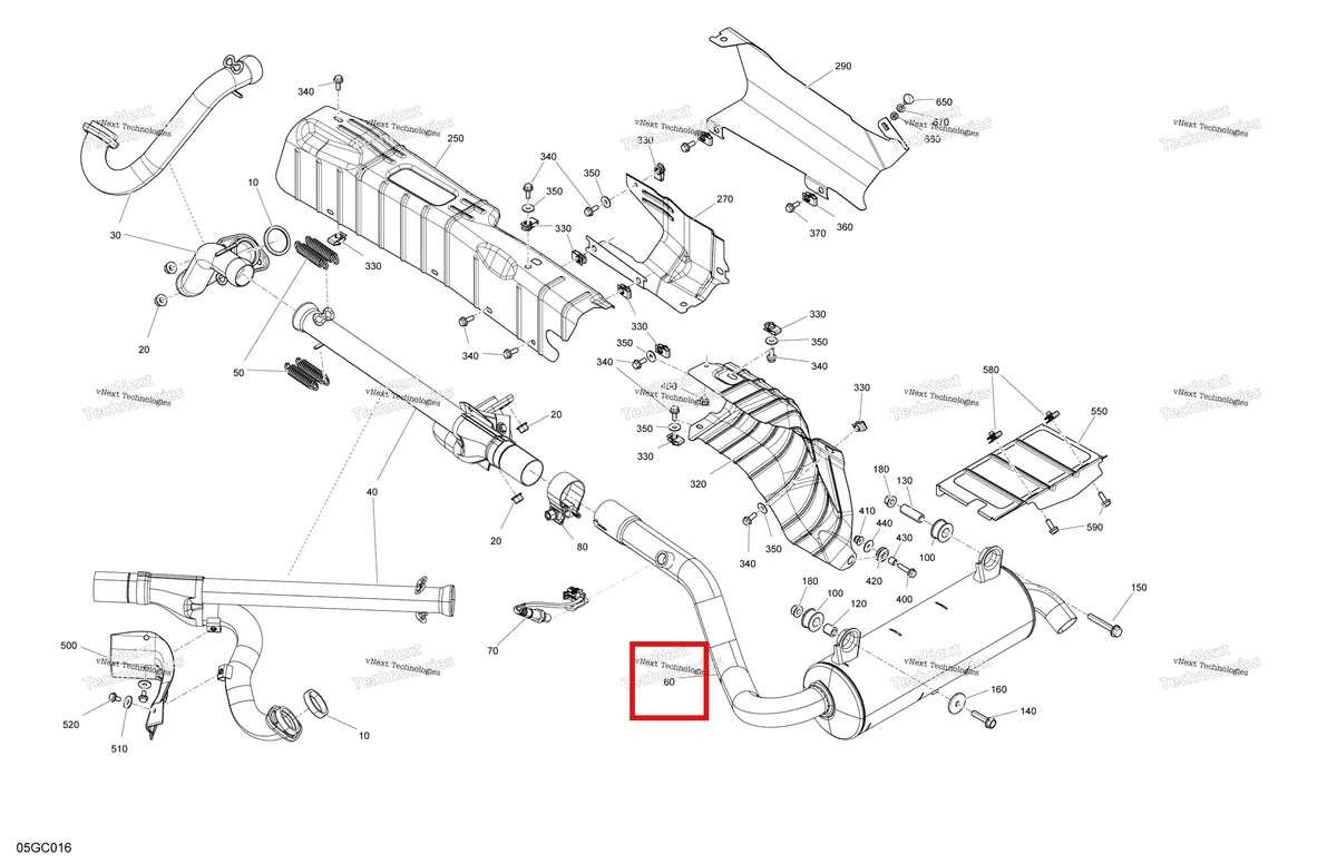 Деталь 707603256 на схеме узла - CE Engine - Exhaust