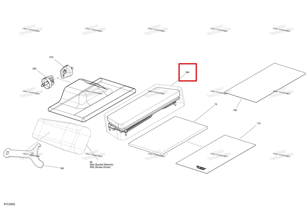 Деталь 707800573 на схеме узла 2020 Can-Am Commander MAX 1000R EFI Storage Tray